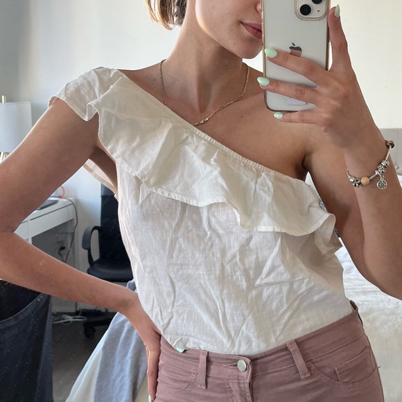 Old Navy Ruffle One-Shoulder Top - Picture 1 of 6